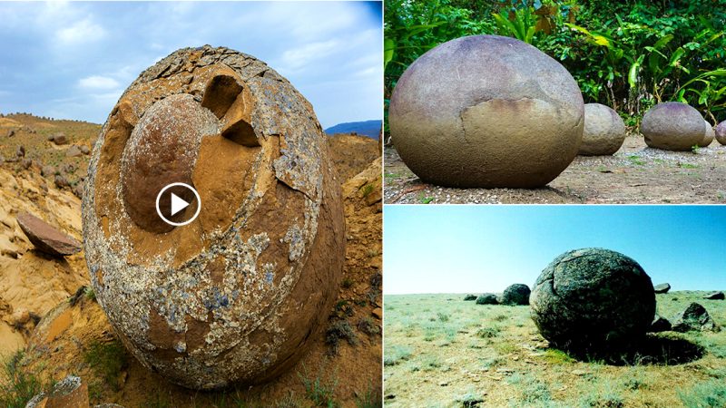 Giant stone eggs thousands of years old mysteriously found in Kazakhstan