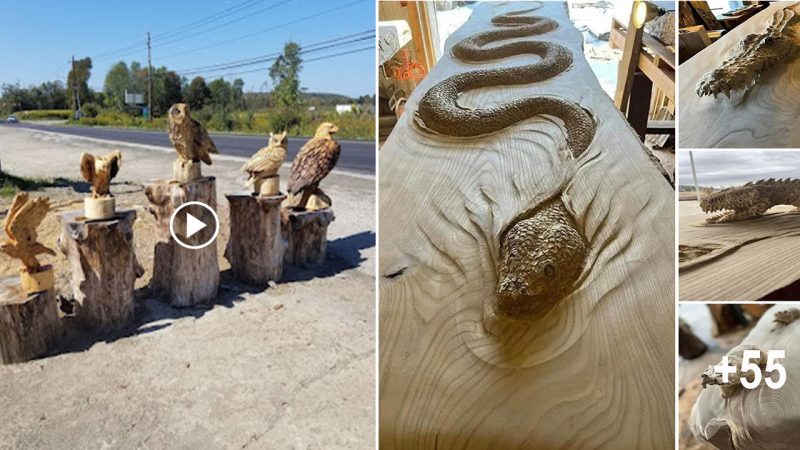 Master Wood Carver Scott Dow Brings Art to Life with Incredible Carvings