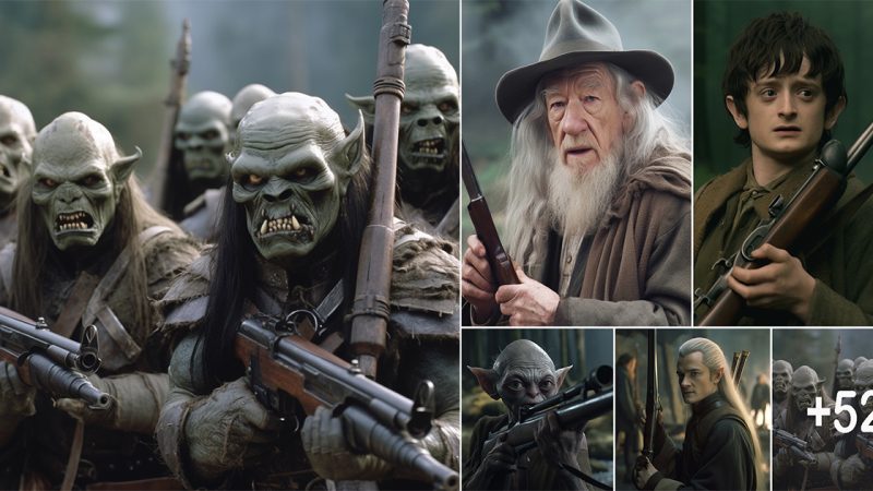 Lord of the Rings, but everyone has guns