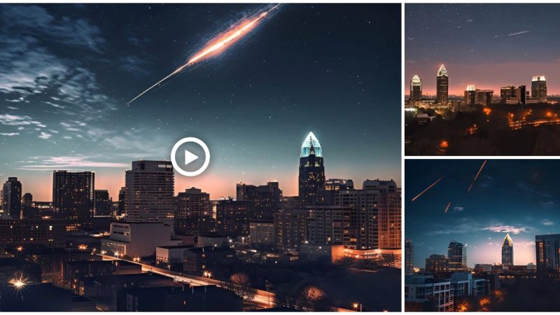 What a surprise when a Meteor entered the atmosphere over Charlotte North Carolina