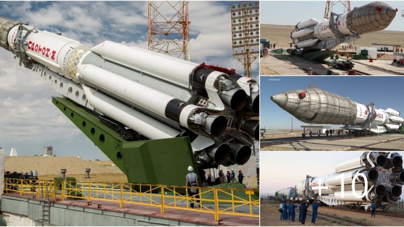 Conquering the Solar System: Proton-M 6-Barrel rocket Engine Moved to Launch Complex