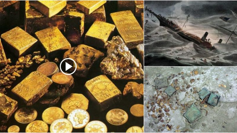 20 tons of gold buried with 426 people beneath the American sea.