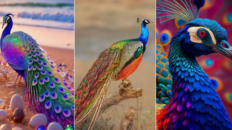 The peacock is known as the divine bird and is regarded as “the king of all birds