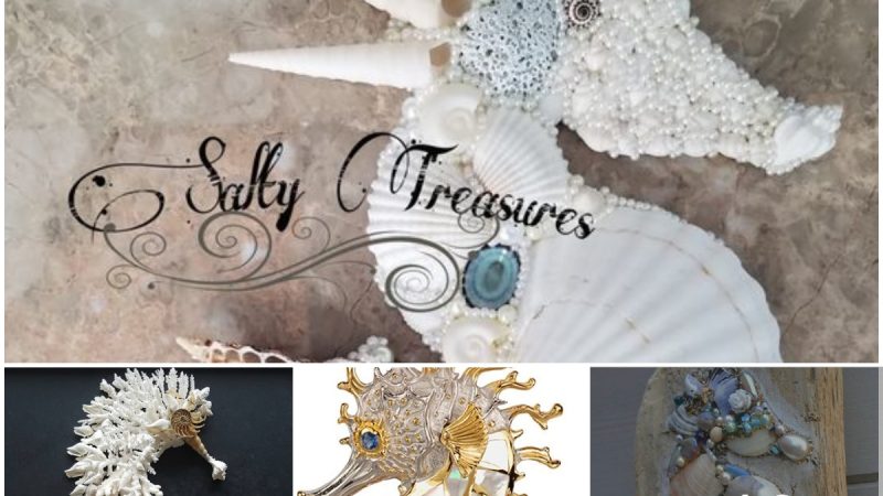 Seahorses are made from snail shells from the hands of artisans. Make the viewers have to admire all the words