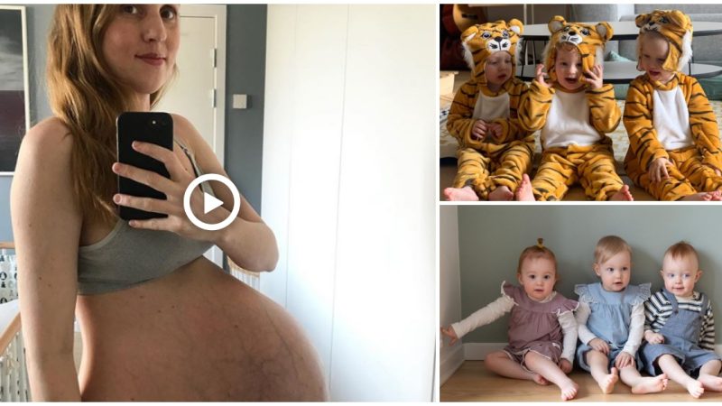 It’s amazing The pregnant mother of three shares an unusual photo of her pregnant belly and receives a lot of attention from the NETWORK COMMUNITY