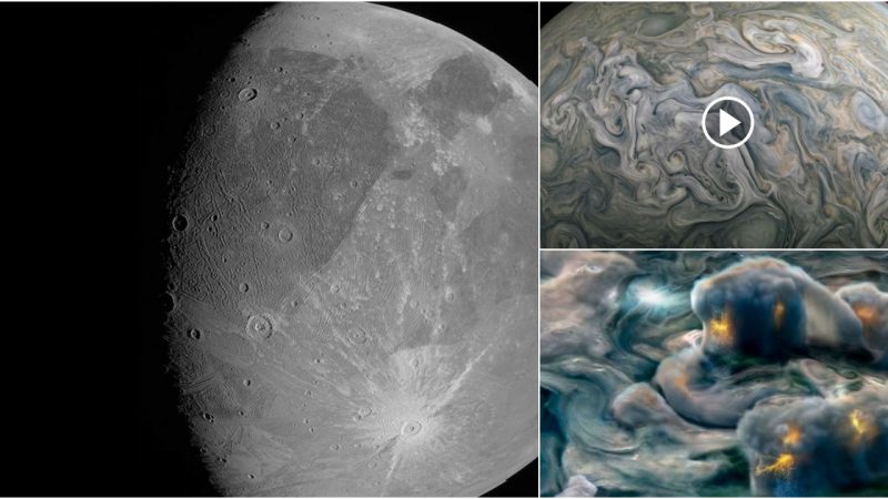 NASA’s Juno probe collects extensive data about Jupiter’s Moon Ganymede.