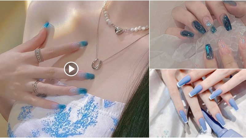 To Try: 25 Bold Art Ideas for Blue Nail Designs