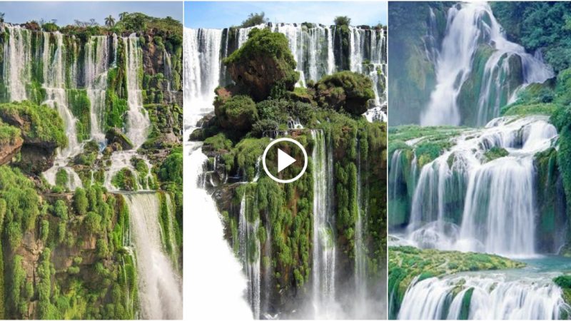 Witness the world’s most unique floating waterfall island in the air.