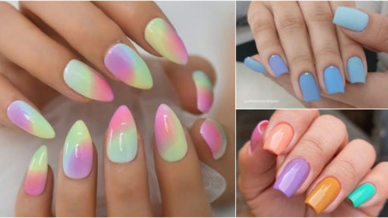 30 Ideas And Images multicolor nails.