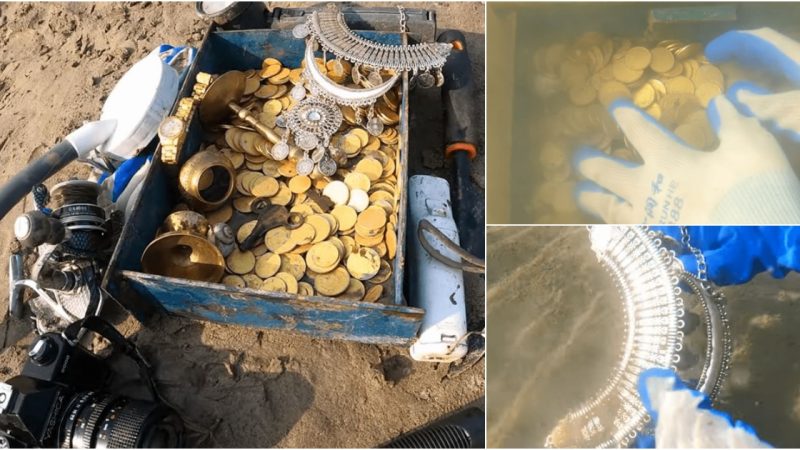 Gold Coins, Jewelry, and Camera Found Beneath the Waves