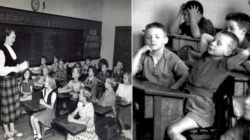 Class room in the 1950s