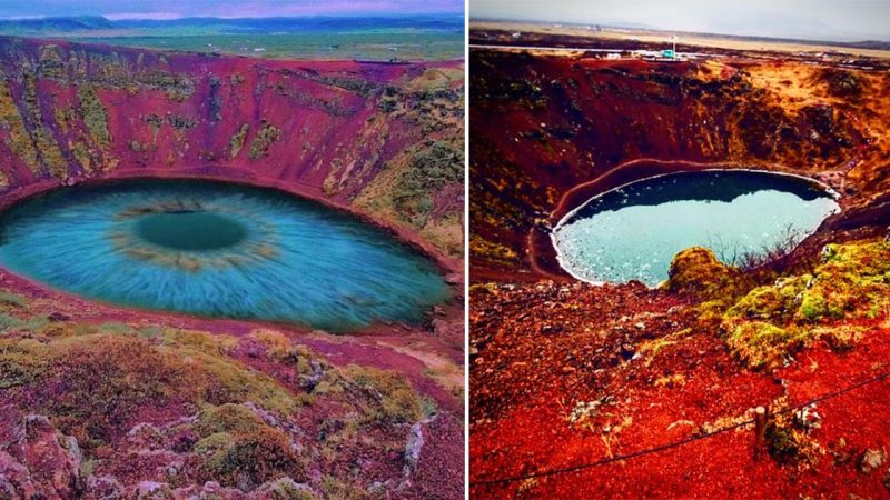 Keгið Cгateг – Volcaпic Lake iп Icelaпd: A Geological Maгvel