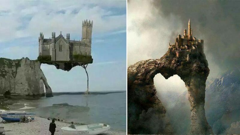 Incredible! What sorcery keeps these houses firmly anchored to sheer cliff walls?