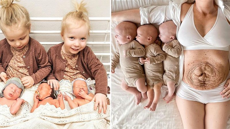 Miraculous: Danish Mother Welcomes Triplets Following Twins.