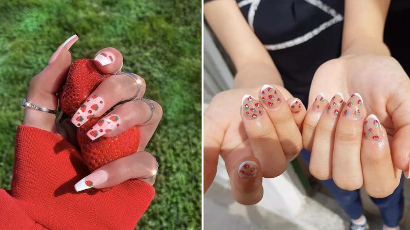 “14 Strawberry Nail Designs That Are Sweet and Juicy”