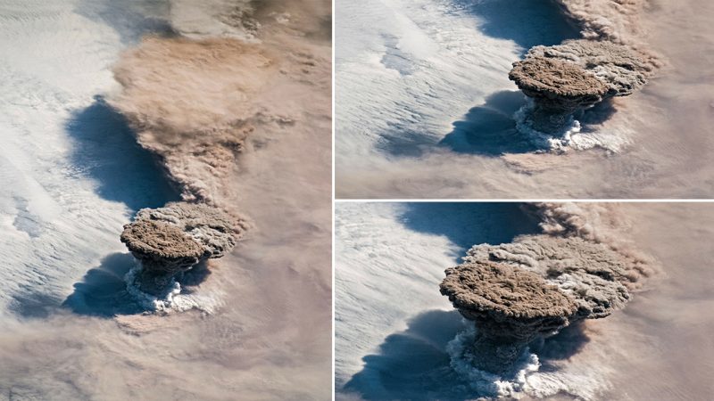 Captivating Aerial Footage: Spectacular Volcanic Eruption Unleashed in Russia