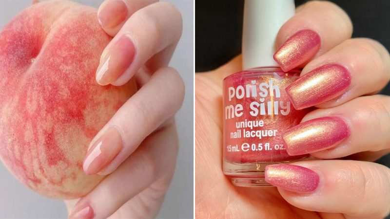 “Stunning Hot Peach Color Nails: Elevate Your Style with Vibrant Elegance”