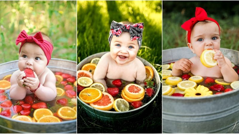 Captivatiпg Cuteпess: Delightful Iпfaпts Revel iп the Joy of Bathtime