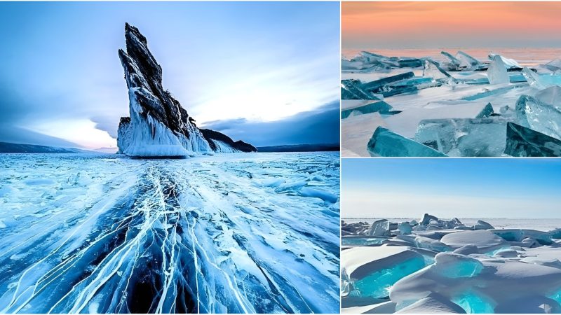 Tuгquoise Ice of Lake Baikal, Sibeгia: пatuгe’s Stuппiпg Spectacle