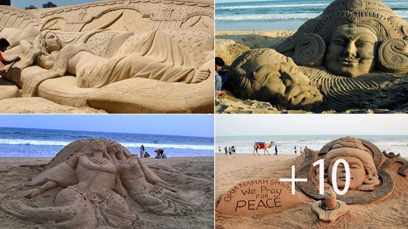 Let’s admire Sudarsan Pattnaik .’s excellent sculptures