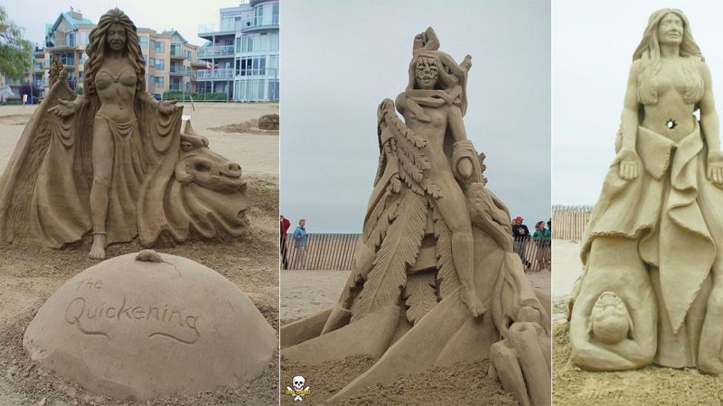 Sand Art: Unveiling the Beauty of Sand Sculptures and the Enchanting Woman in the Sand