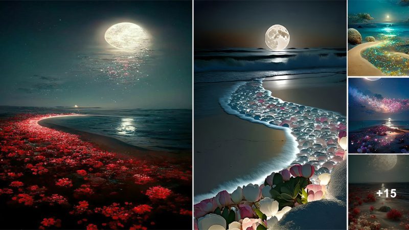 Exquisite Masterpieces: Capturing Moonlit Beauty in Nature’s Embrace