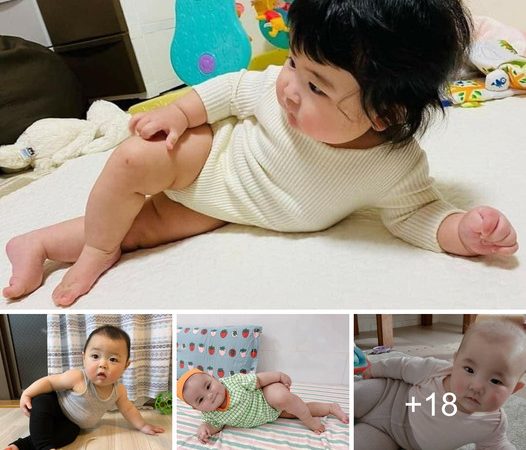 Captivating Poses of Baby Mesmerize Internet Users