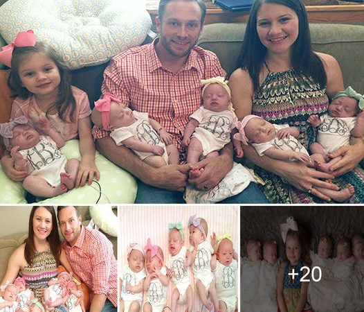 First Set of Quintuplets Born in the US Reunite at Home Four Months After Birth