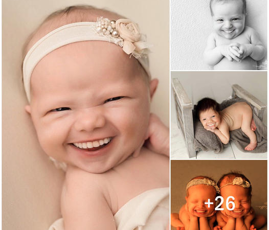 Newborns with Full Sets of Teeth: Photographer’s Hilarious Twist on Baby Photos Goes Viral