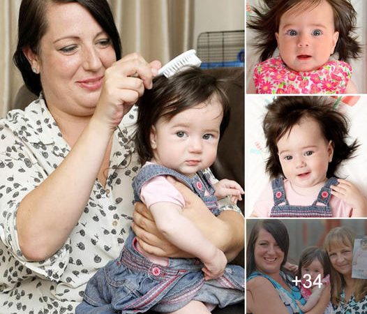 Babies Born with Remarkable Hair: A Head of Hair at Six Months Old