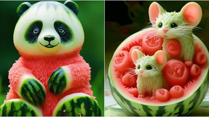 Exquisite Watermelon Creations: Sculptures That Beg to Be Admired