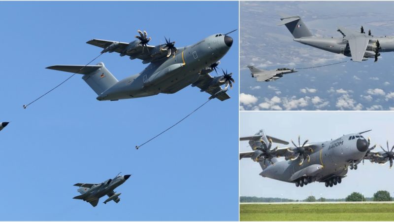 French Air Force Utilizes A400M Atlas Aircraft as Long-Range Tanker for the First Time