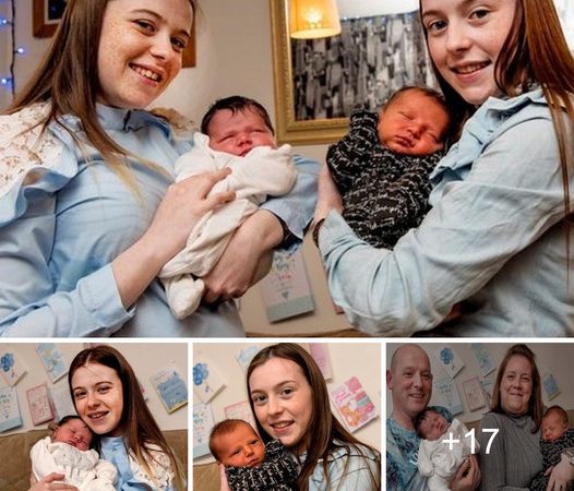 A Miraculous Coincidence: Teenage Sisters Welcome Babies on the Same Day, Filling Their Proud Grandfather’s Heart with Joy