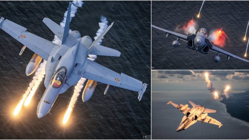 Polish Scouts Capture Stunning Images of Spanish EF-18 Fighter Jet Performing Jaw-Dropping Acrobatics