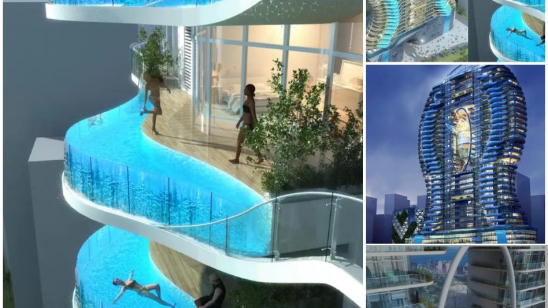 A Luxury Condo In India Will Have A Private Swimming Pool On Every Balcony