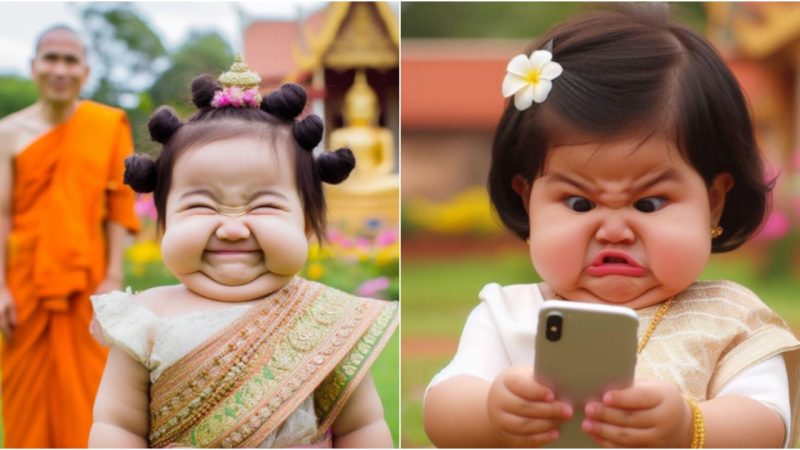 Capturing Innocence: The Unforgettable Expression of a Baby Amidst Modern Technology