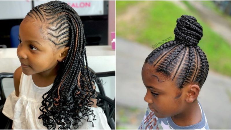 Enchanting Elegance: A Mother’s Artistry Unveiled in the Allure of Side-Swept Fishtail Braids for Her Daughter