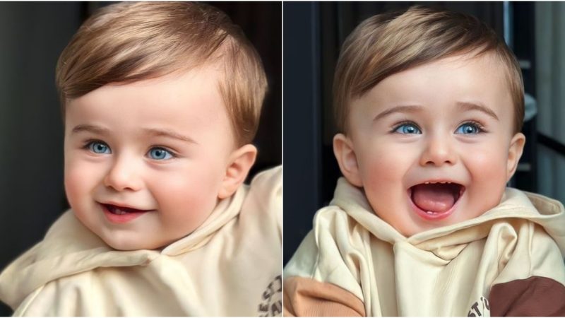 Captivating Brilliance: Baby Aslan’s Beautiful Eyes and Radiant Smile