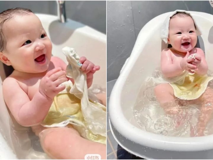Captivating Moments: Baby’s Bathtime Bliss Radiates Irresistible Allure and Boundless Joy
