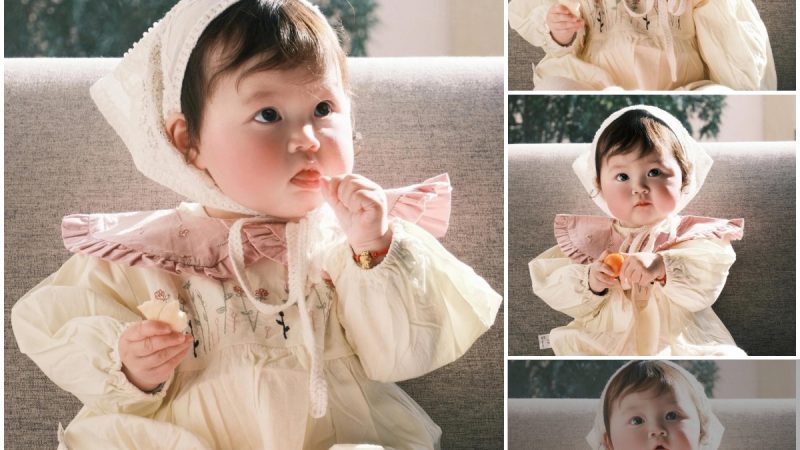 Mesmerizing Cuteness: The Enchanting Gaze of an Adorable Baby