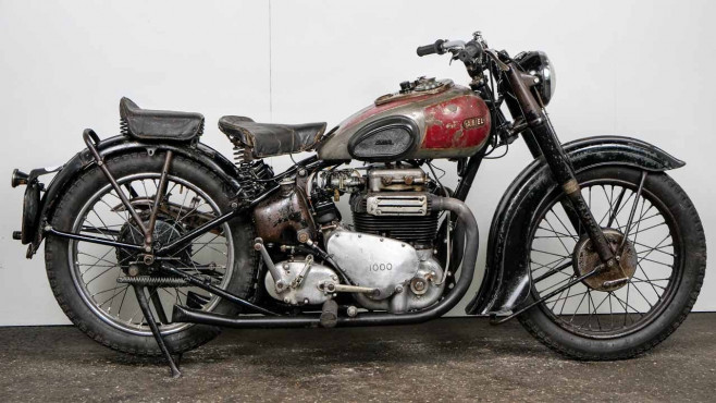 Ariel 4G Square Four 1948 1000cc – Starting Up & Riding